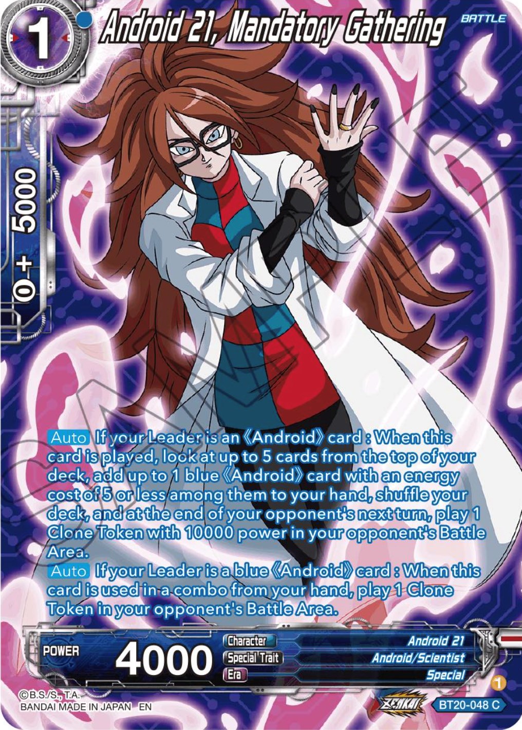 Android 21, Mandatory Gathering (Silver Foil) (BT20-048) [Power Absorbed] | North Valley Games