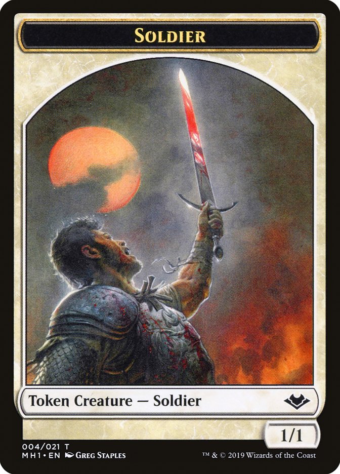 Angel (002) // Soldier (004) Double-Sided Token [Modern Horizons Tokens] | North Valley Games