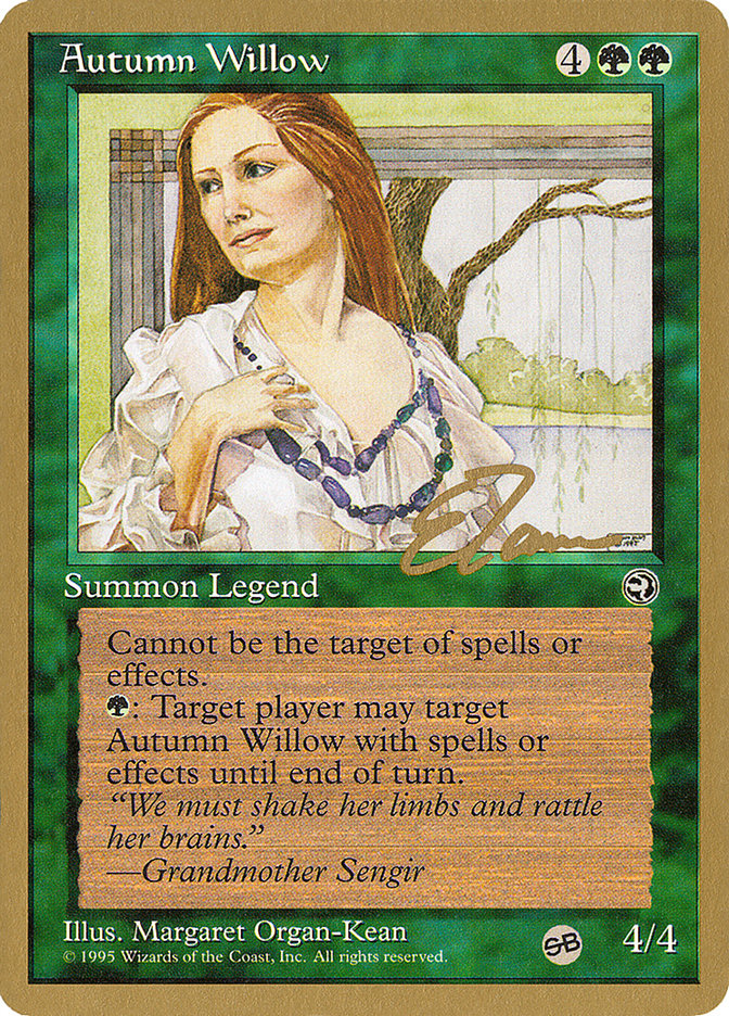 Autumn Willow (Eric Tam) (SB) [Pro Tour Collector Set] | North Valley Games