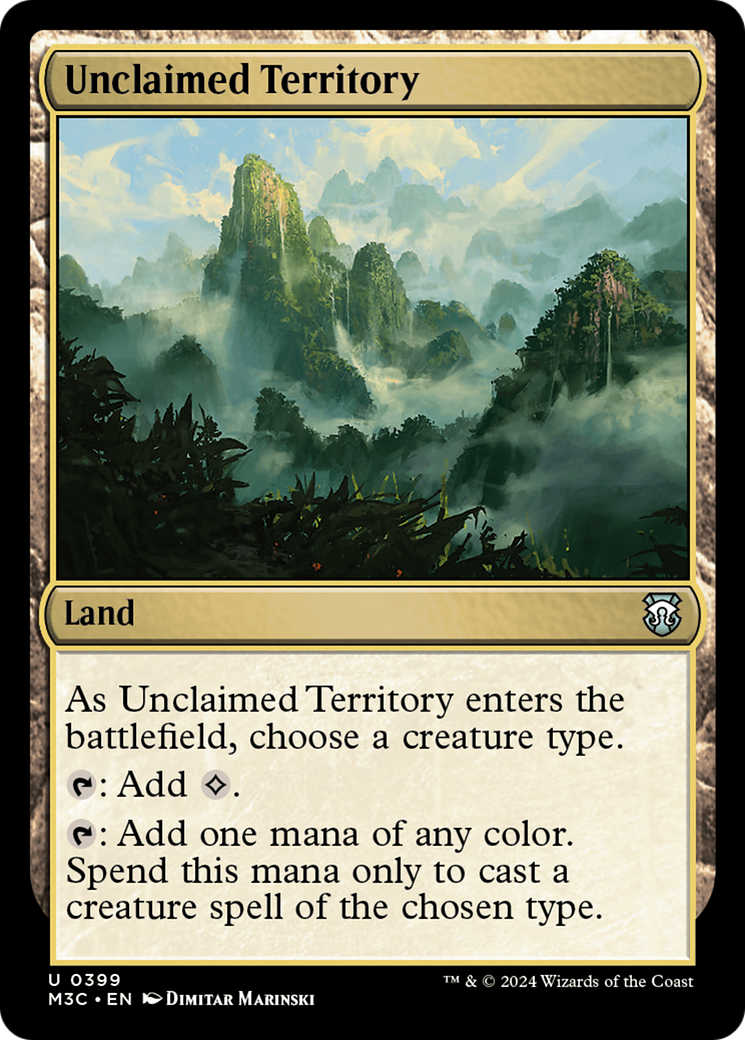 Unclaimed Territory (Ripple Foil) [Modern Horizons 3 Commander] | North Valley Games