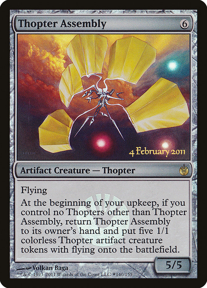 Thopter Assembly [Mirrodin Besieged Prerelease Promos] | North Valley Games