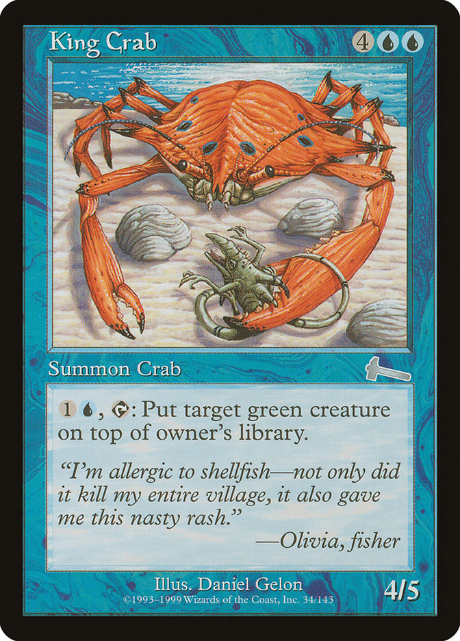King Crab [Urza's Legacy] | North Valley Games