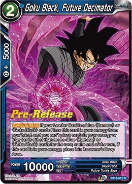 Goku Black, Future Decimator (BT10-051) [Rise of the Unison Warrior Prerelease Promos] | North Valley Games