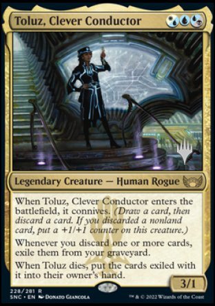 Toluz, Clever Conductor (Promo Pack) [Streets of New Capenna Promos] | North Valley Games