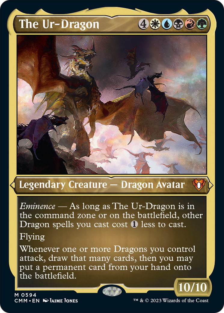 The Ur-Dragon (Foil Etched) [Commander Masters] | North Valley Games