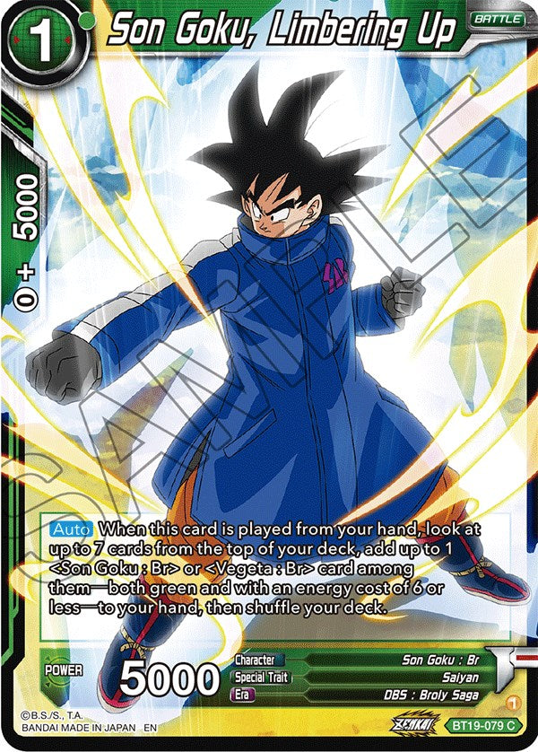 Son Goku, Limbering Up (BT19-079) [Fighter's Ambition] | North Valley Games