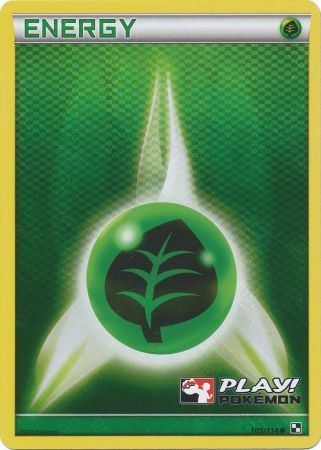 Grass Energy (105/114) (Play Pokemon Promo) [Black & White: Base Set] | North Valley Games