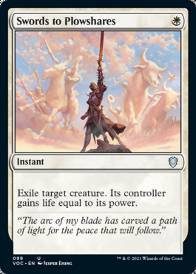 Swords to Plowshares [Innistrad: Crimson Vow Commander] | North Valley Games