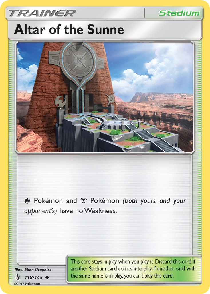 Altar of the Sunne (118/145) [Sun & Moon: Guardians Rising] | North Valley Games