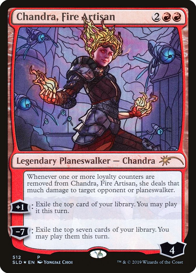 Chandra, Fire Artisan (Stained Glass) [Secret Lair Drop Promos] | North Valley Games