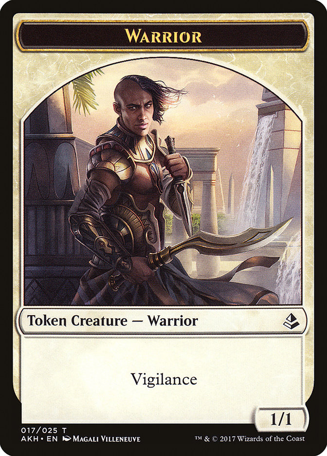 Warrior // Labyrinth Guardian Double-Sided Token [Amonkhet Tokens] | North Valley Games