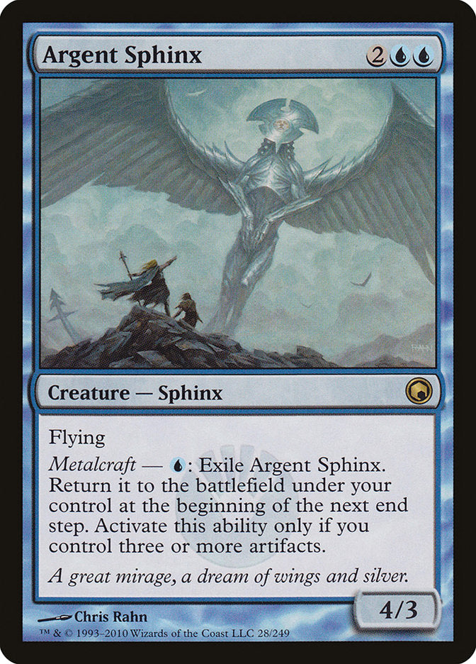 Argent Sphinx [Scars of Mirrodin] | North Valley Games