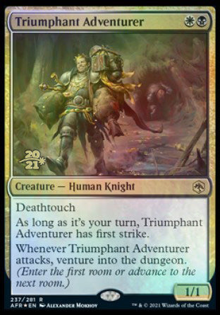 Triumphant Adventurer [Dungeons & Dragons: Adventures in the Forgotten Realms Prerelease Promos] | North Valley Games