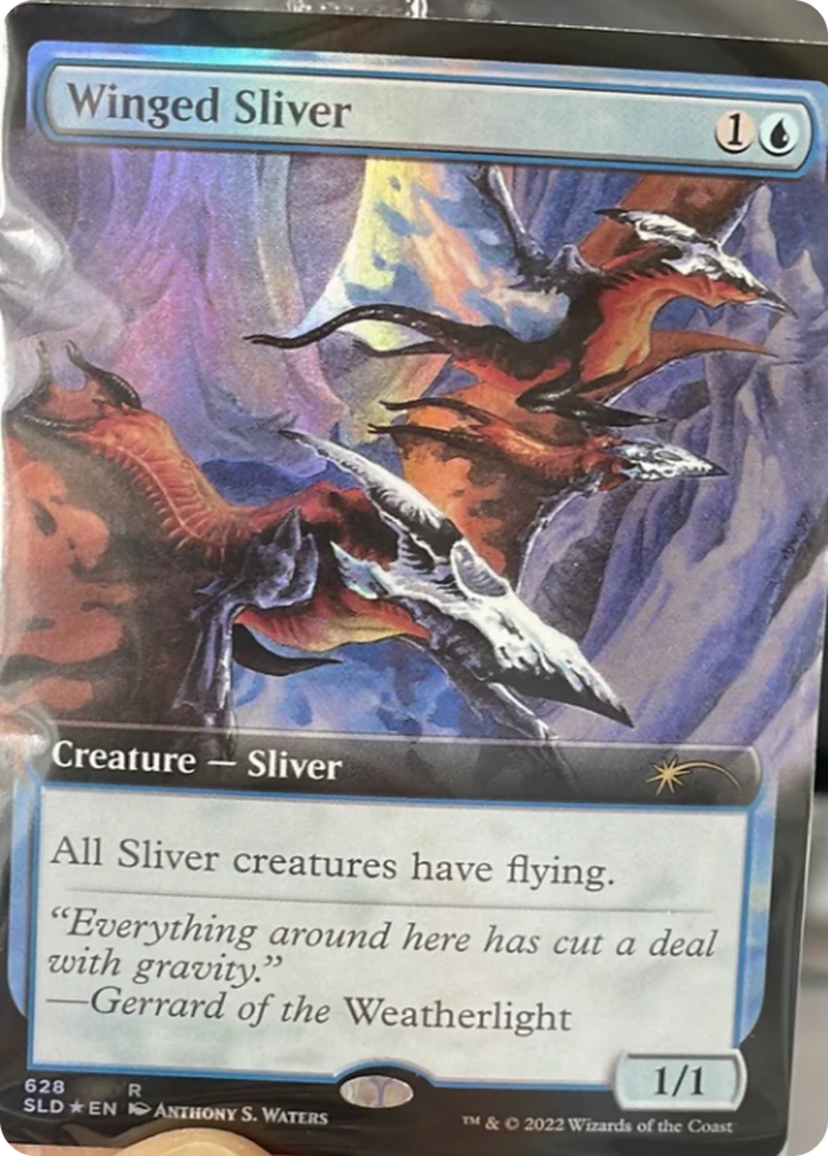 Winged Sliver (Extended Art) [Secret Lair Drop Promos] | North Valley Games