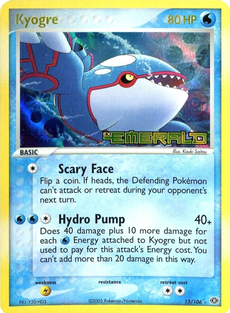 Kyogre (15/106) (Stamped) [EX: Emerald] | North Valley Games