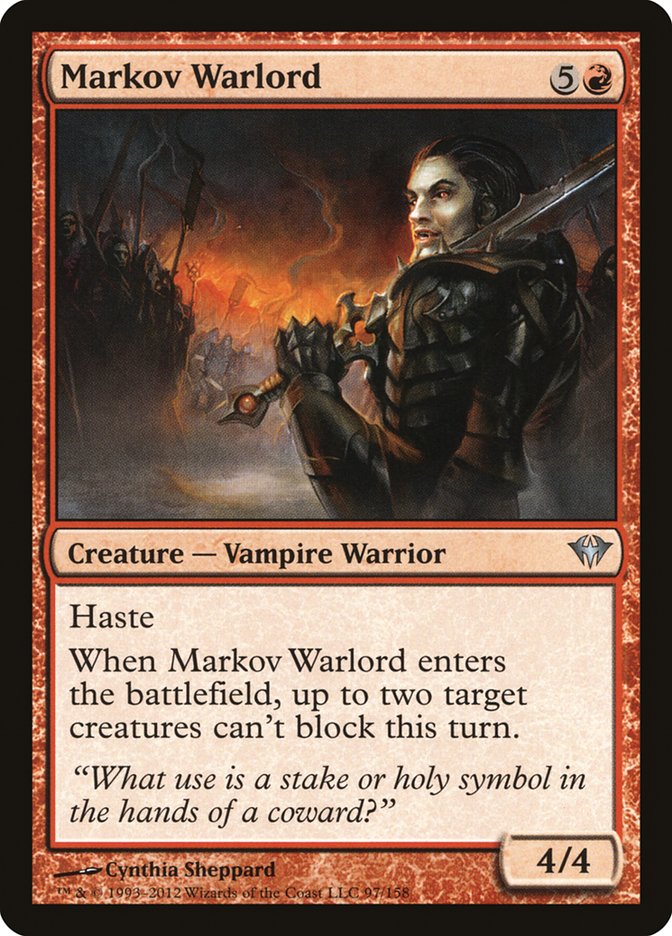 Markov Warlord [Dark Ascension] | North Valley Games