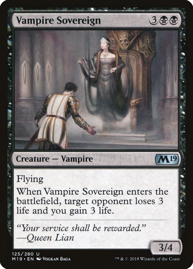 Vampire Sovereign [Core Set 2019] | North Valley Games