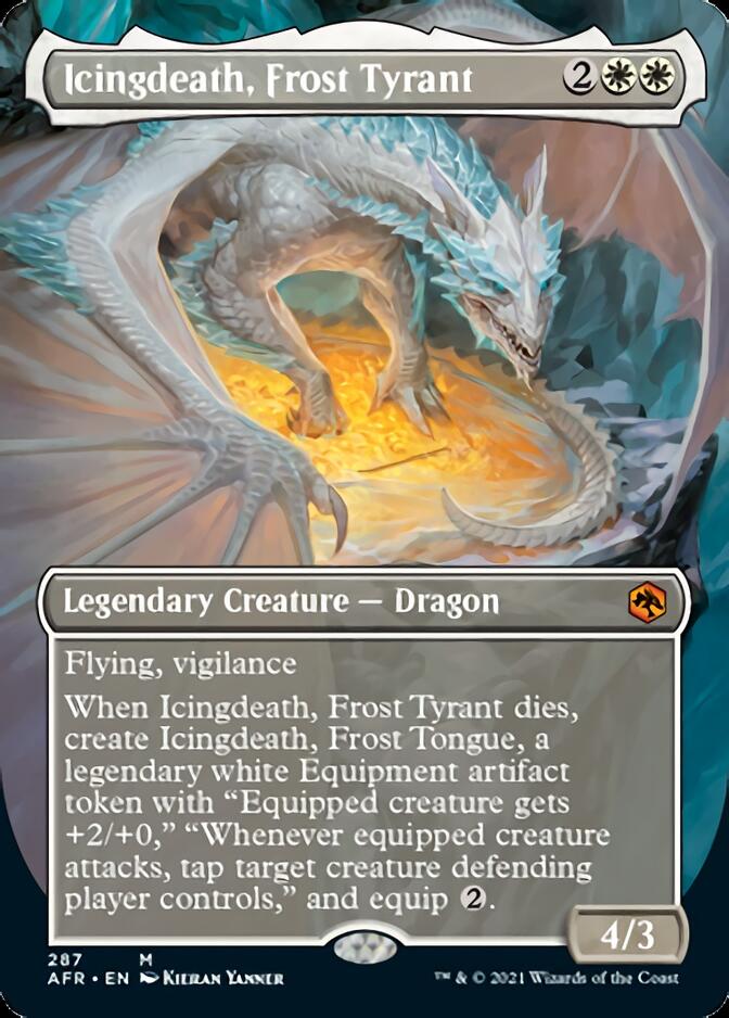 Icingdeath, Frost Tyrant (Borderless Alternate Art) [Dungeons & Dragons: Adventures in the Forgotten Realms] | North Valley Games
