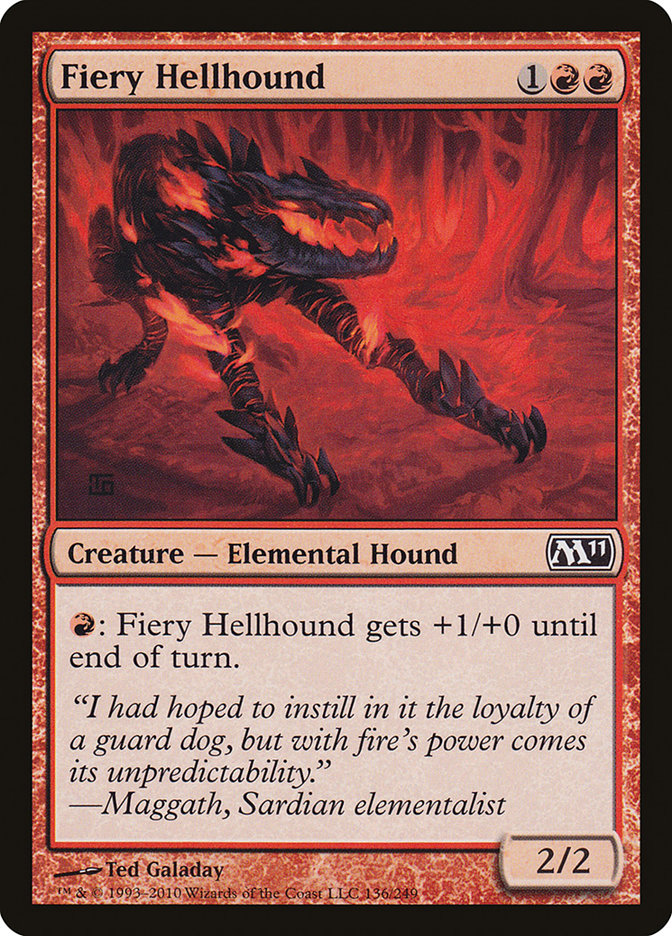 Fiery Hellhound [Magic 2011] | North Valley Games
