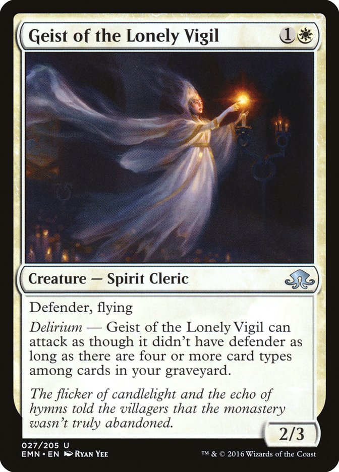 Geist of the Lonely Vigil [Eldritch Moon] | North Valley Games