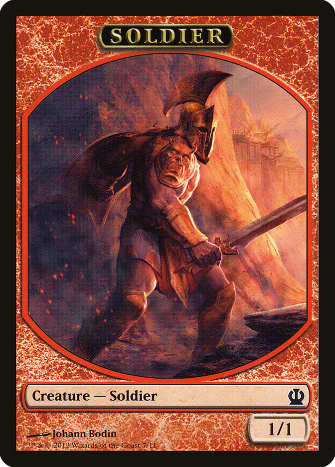 Soldier Token (7/11) [Theros Tokens] | North Valley Games