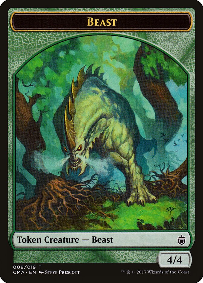 Beast Token (008/019) [Commander Anthology Tokens] | North Valley Games
