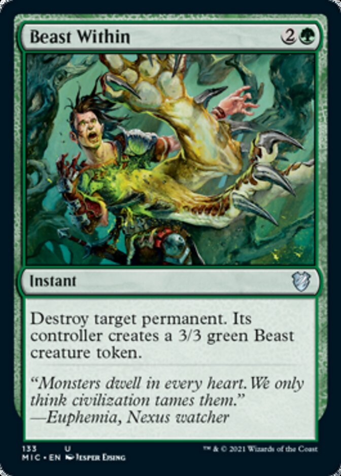 Beast Within [Innistrad: Midnight Hunt Commander] | North Valley Games