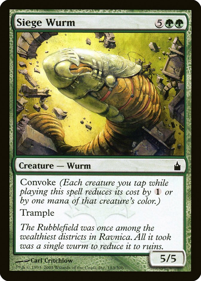 Siege Wurm [Ravnica: City of Guilds] | North Valley Games
