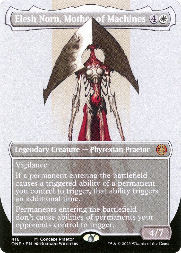 Elesh Norn, Mother of Machines (Borderless Concept Praetors) [Phyrexia: All Will Be One] | North Valley Games