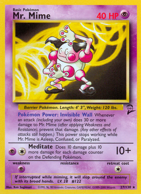 Mr. Mime (27/130) [Base Set 2] | North Valley Games