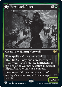 Howlpack Piper // Wildsong Howler [Innistrad: Double Feature] | North Valley Games