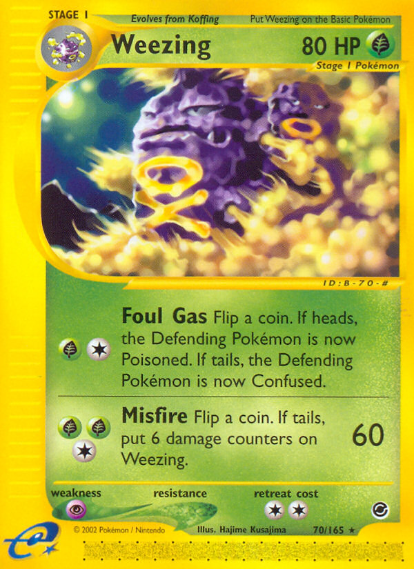 Weezing (70/165) [Expedition: Base Set] | North Valley Games