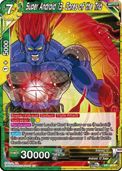 Super Android 13, Cores of the Trio (EB1-065) [Battle Evolution Booster] | North Valley Games