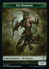 Elf Warrior // Wurm Double-Sided Token [Streets of New Capenna Commander Tokens] | North Valley Games