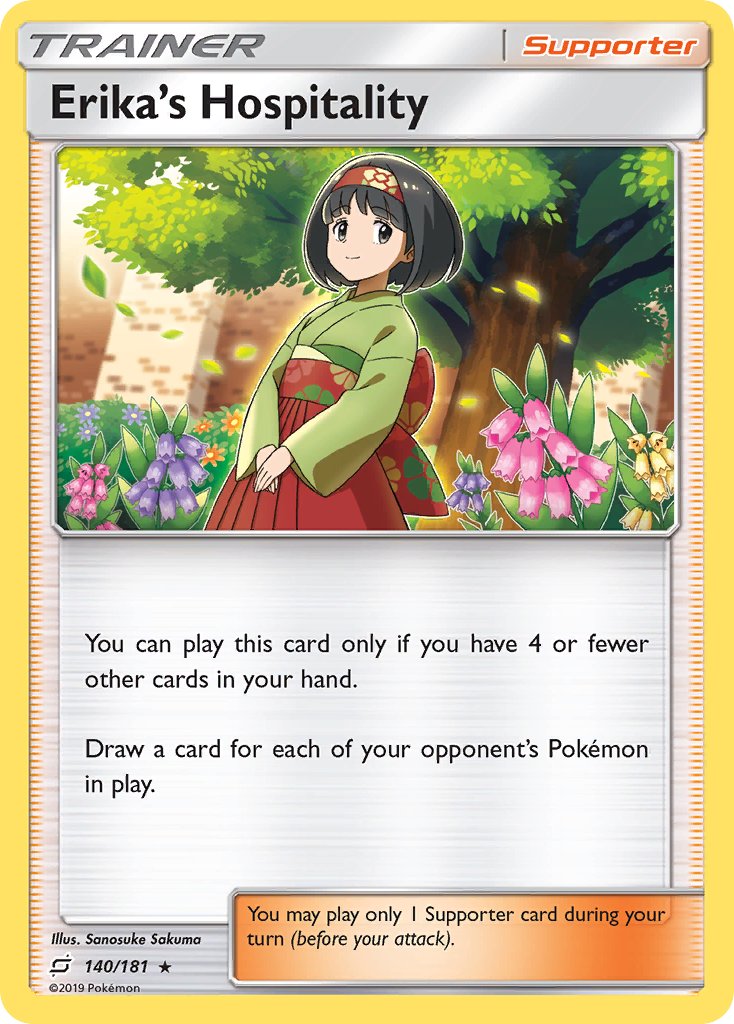 Erika's Hospitality (140/181) (Theme Deck Exclusive) [Sun & Moon: Team Up] | North Valley Games