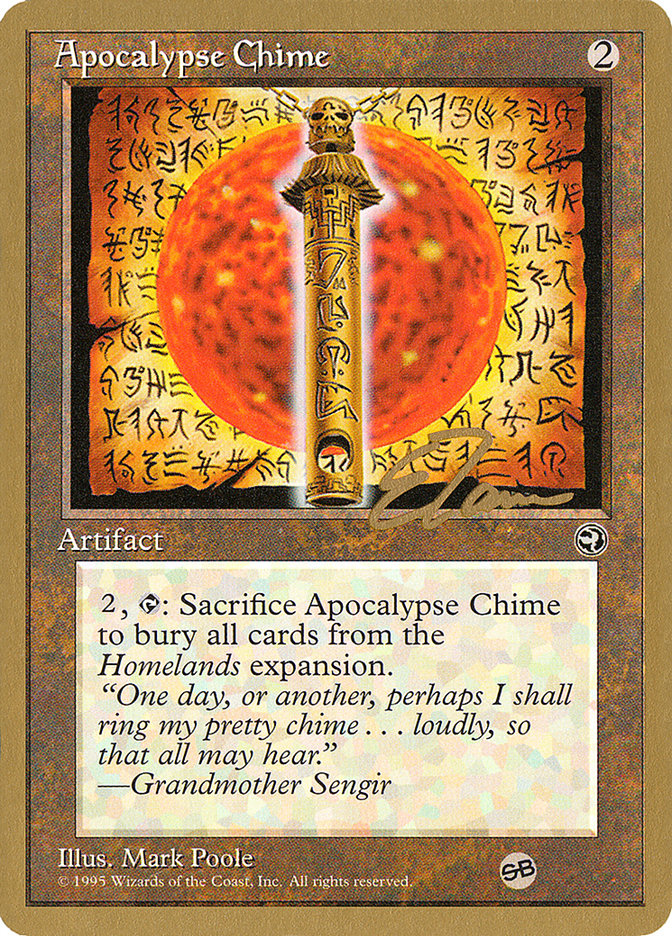 Apocalypse Chime (Eric Tam) (SB) [Pro Tour Collector Set] | North Valley Games