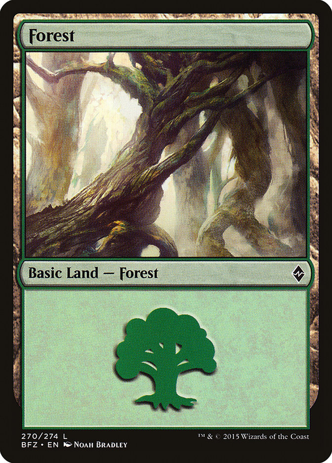Forest (270) [Battle for Zendikar] | North Valley Games