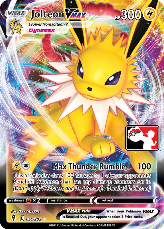 Jolteon VMAX (051/203) [Prize Pack Series One] | North Valley Games