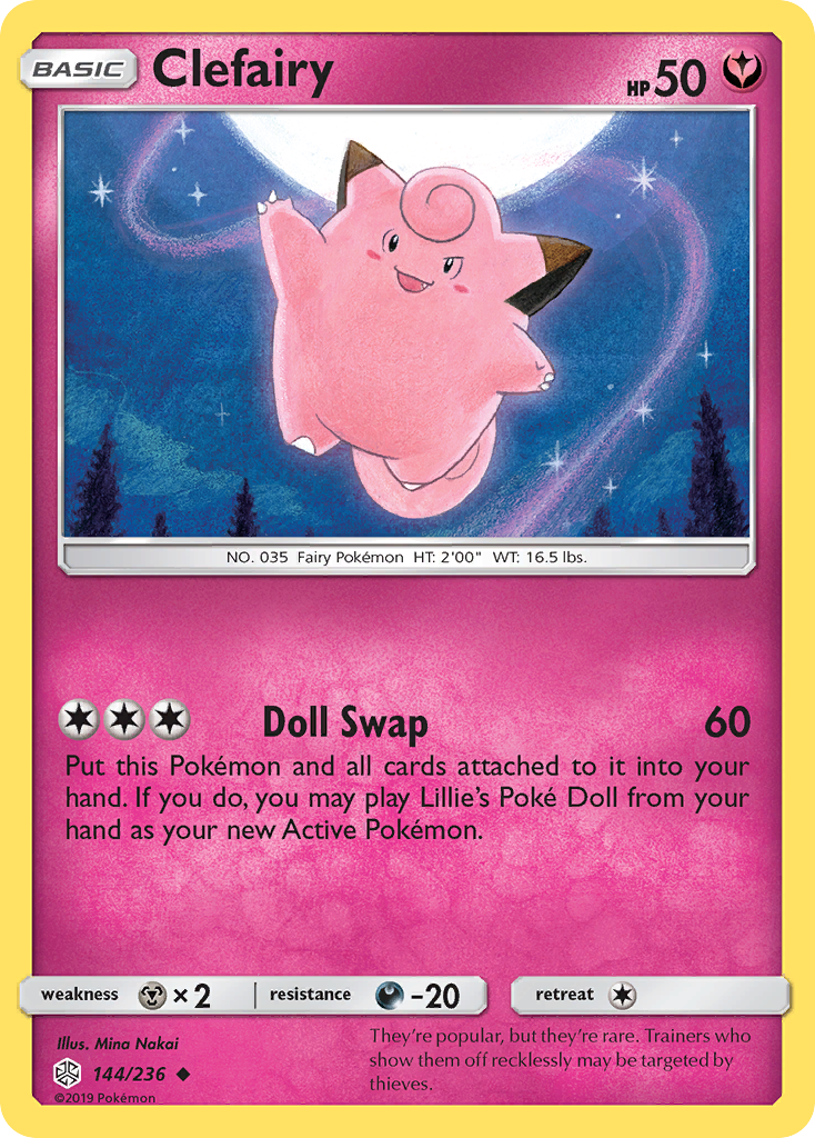 Clefairy (144/236) [Sun & Moon: Cosmic Eclipse] | North Valley Games