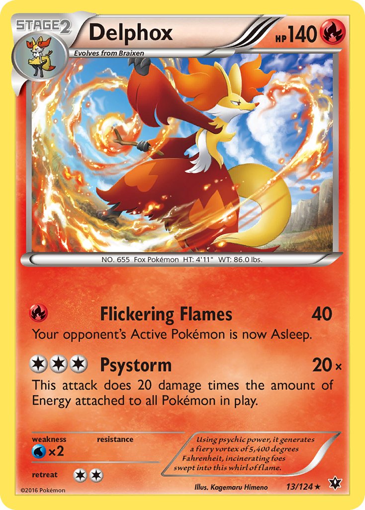 Delphox (13/124) (Theme Deck Exclusive) [XY: Fates Collide] | North Valley Games