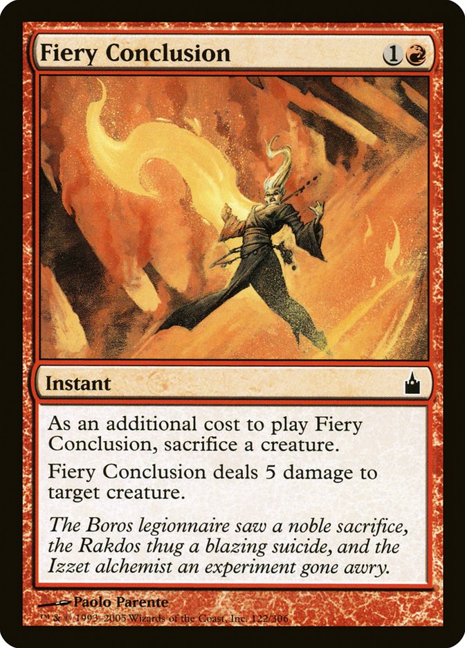 Fiery Conclusion [Ravnica: City of Guilds] | North Valley Games