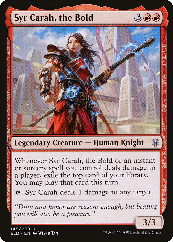 Syr Carah, the Bold [Throne of Eldraine] | North Valley Games