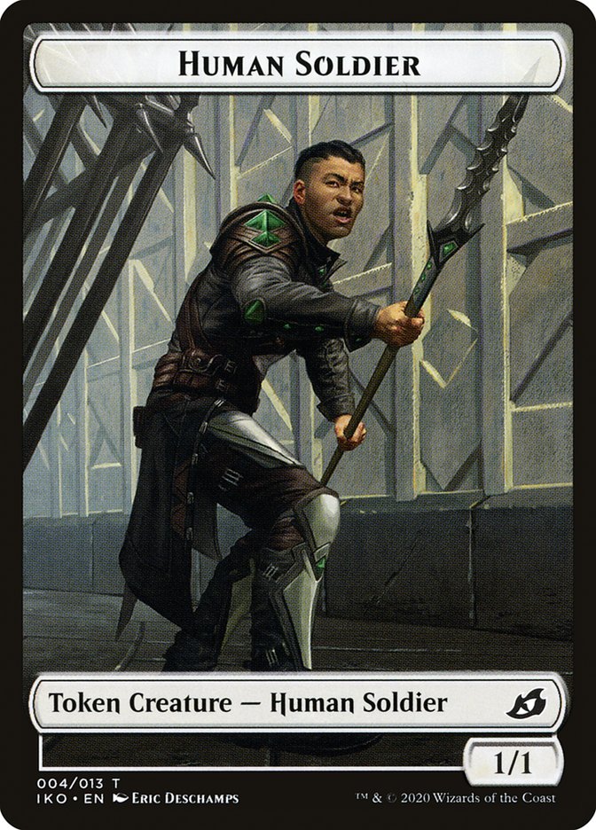 Beast // Human Soldier (004) Double-Sided Token [Ikoria: Lair of Behemoths Tokens] | North Valley Games