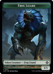 Frog Lizard // Merfolk (0003) Double-Sided Token [The Lost Caverns of Ixalan Commander Tokens] | North Valley Games