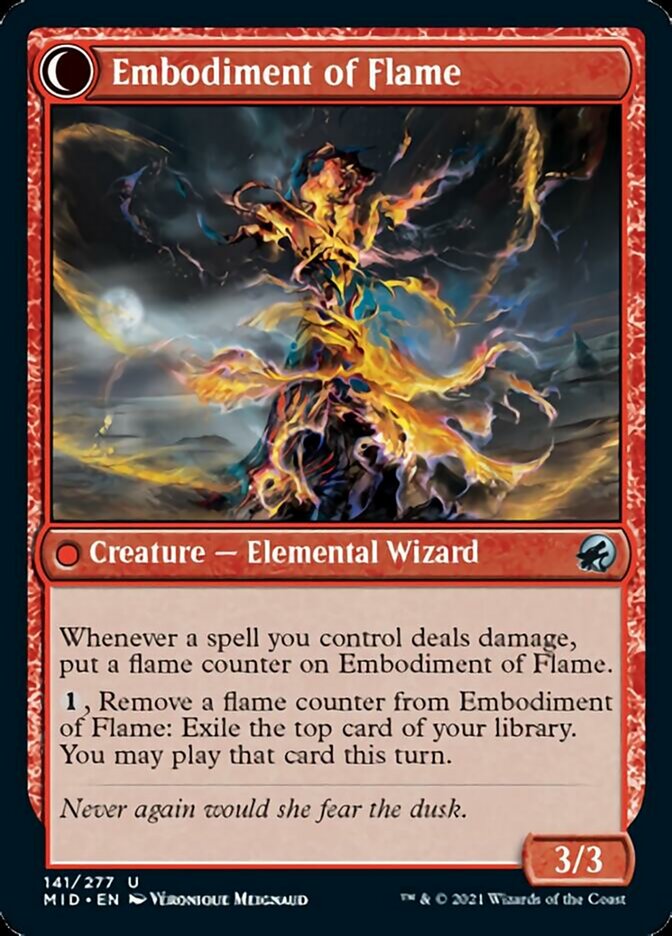 Flame Channeler // Embodiment of Flame [Innistrad: Midnight Hunt] | North Valley Games