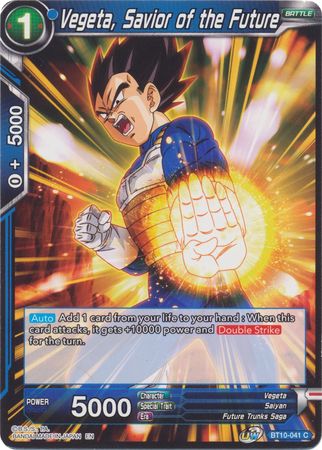 Vegeta, Savior of the Future (BT10-041) [Rise of the Unison Warrior 2nd Edition] | North Valley Games