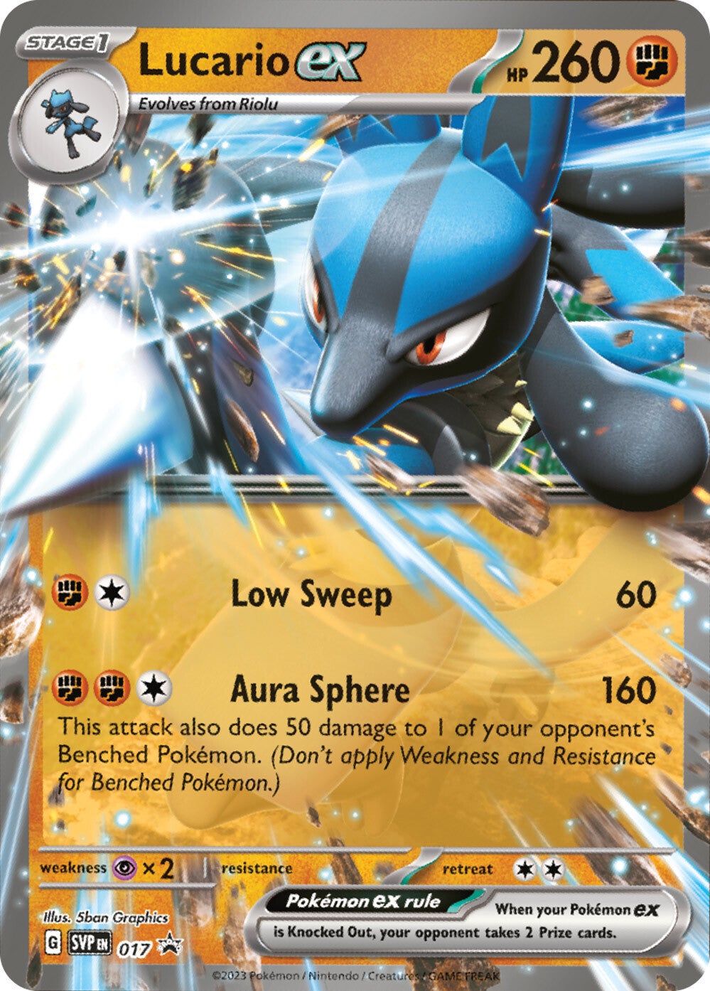 Lucario ex (017) [Scarlet & Violet: Black Star Promos] | North Valley Games