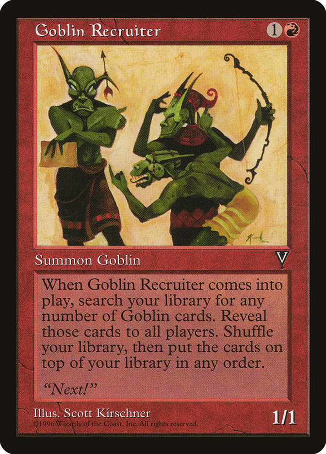 Goblin Recruiter [Visions] | North Valley Games