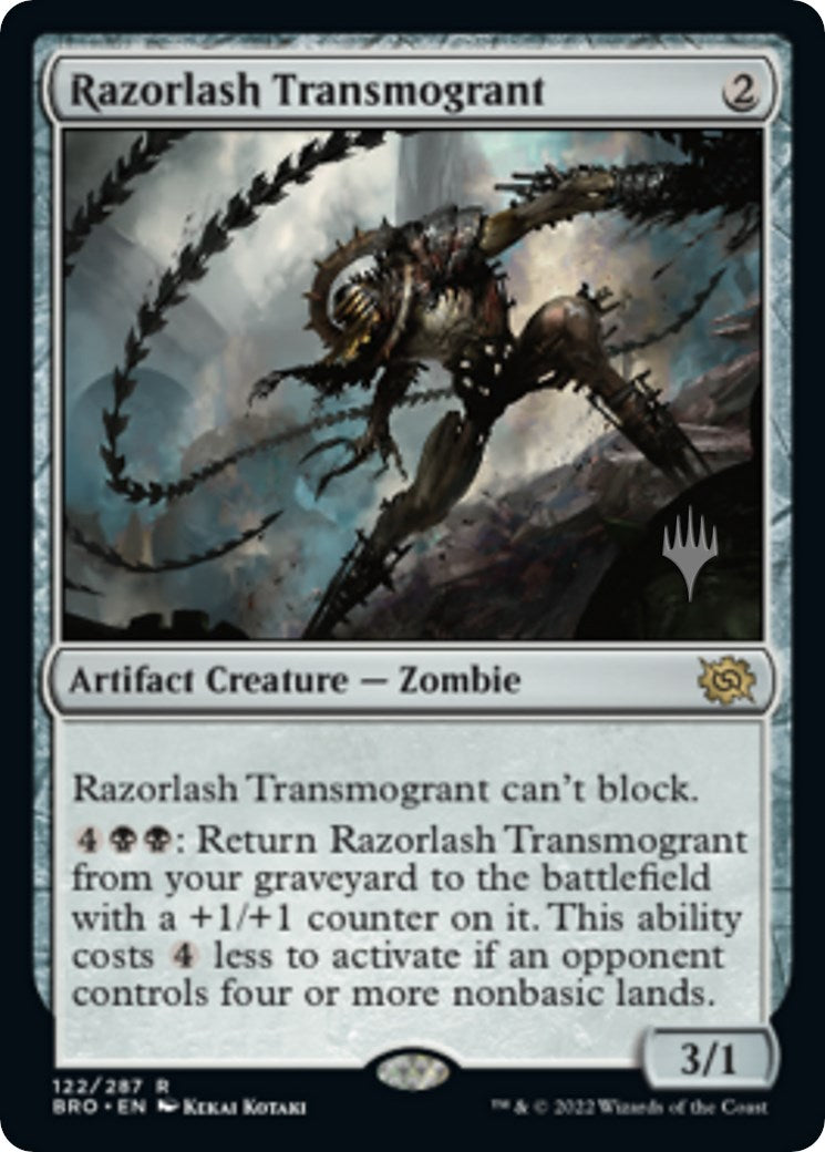 Razorlash Transmogrant (Promo Pack) [The Brothers' War Promos] | North Valley Games