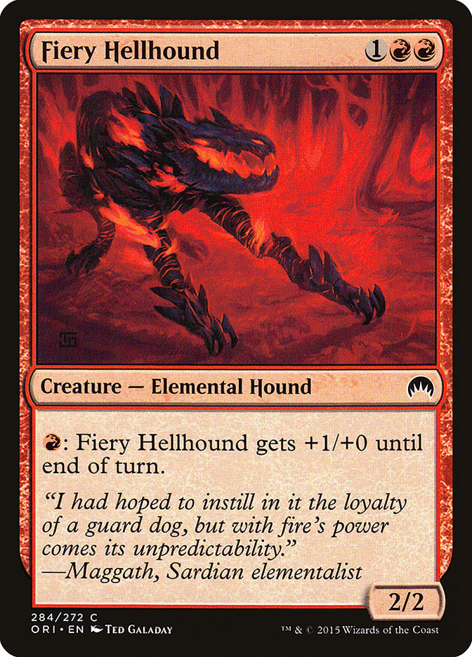 Fiery Hellhound [Magic Origins] | North Valley Games